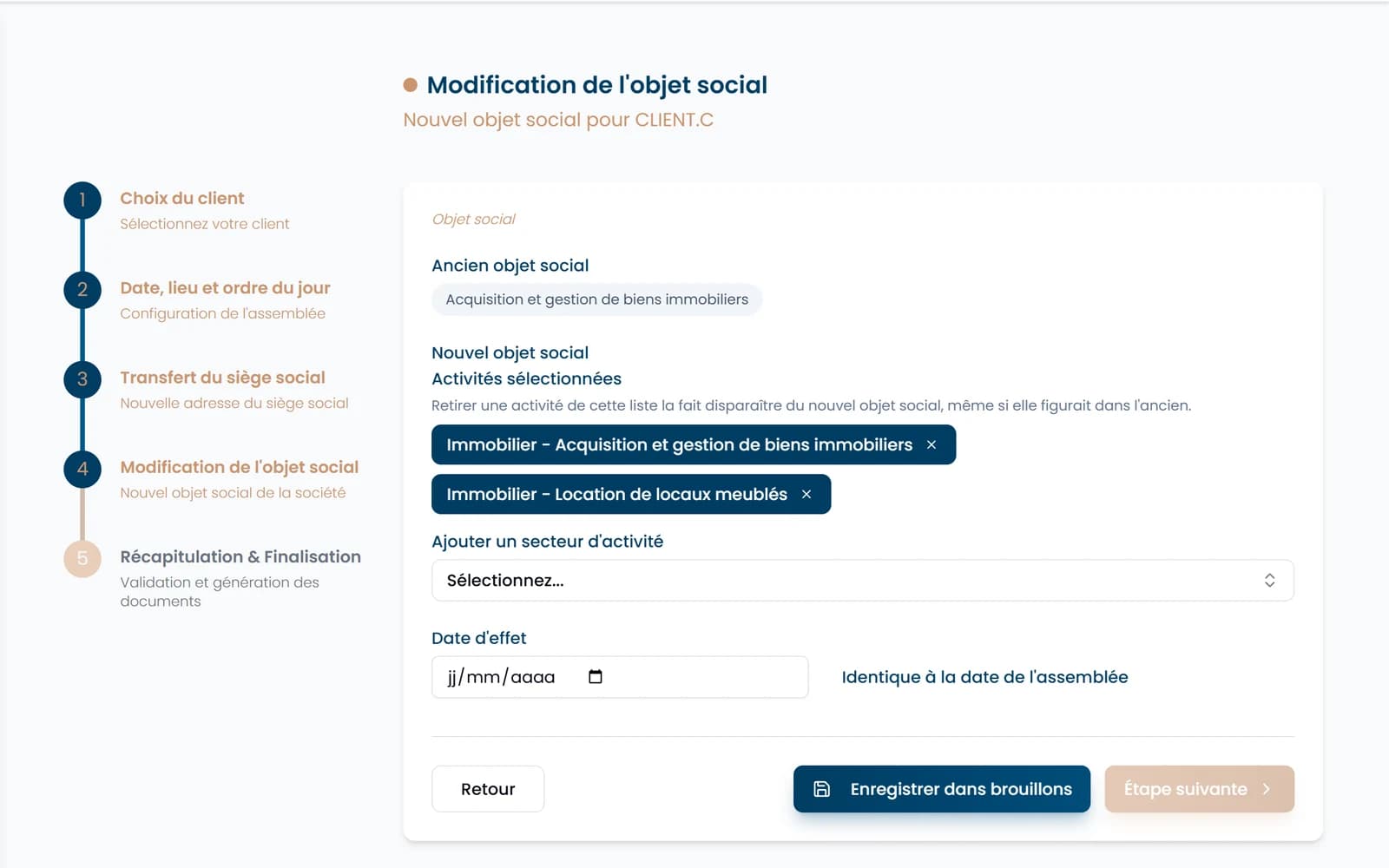 Modification de l'objet social d'une SCI : ancien et nouvel objet